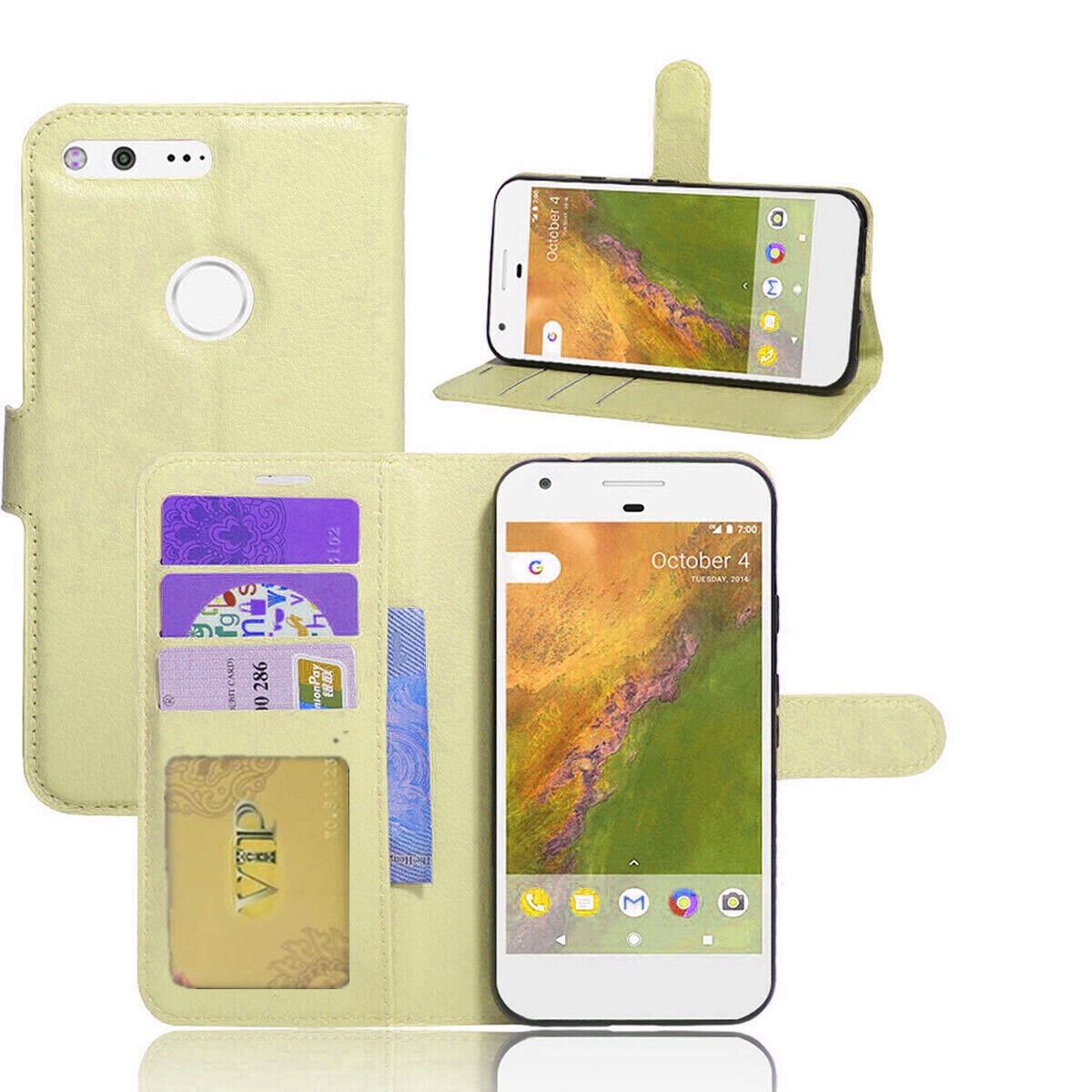 Leather Folio Wallet Case for Google Pixel XL Leather Folio Wallet Case for Google Pixel XL